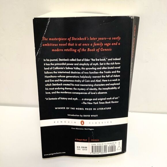 East of Eden By John Steinbeck Paperback Book - Picture 2 of 3